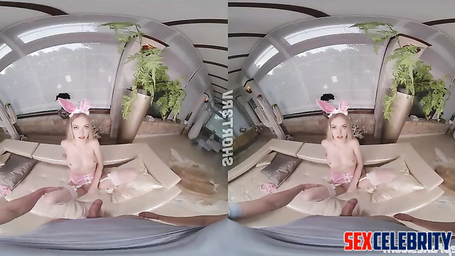 Sexy rabbit in pink underwear fucking so hot, Amanda Seyfried pov fakeapp