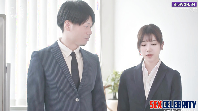Kazuha LE SSERAFIM fake got drunk and seduced by a colleague at work to fuck hard 카즈하 르세라핌