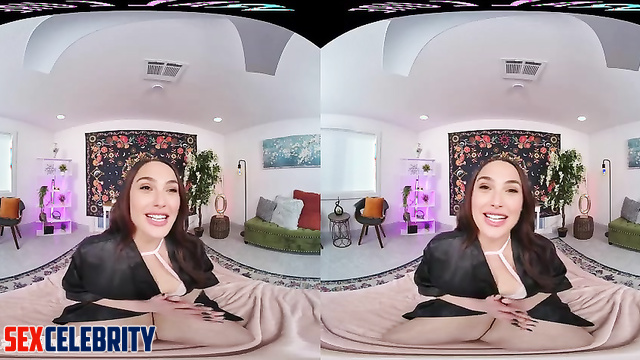 Horny Gal Gadot deepfake VR dirty talk, play with dildo and vibrator