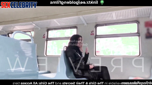 Stranger cumed on her face right in the train, Pokimane sex scene