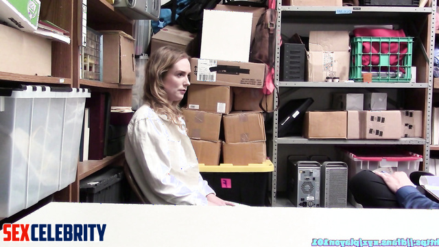 She had to undress in front of the security guard, fake Kerry Condon
