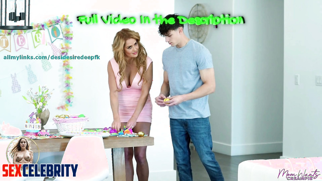 Hot AI Blonde MILF  Salma Hayek Seduces the Easter Bunny