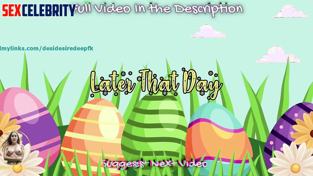 Hot AI Blonde MILF  Salma Hayek Seduces the Easter Bunny
