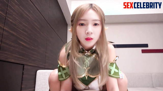 He brought home a forest elf and fucked her (Chen Yao face swap) 陈瑶 智能换脸