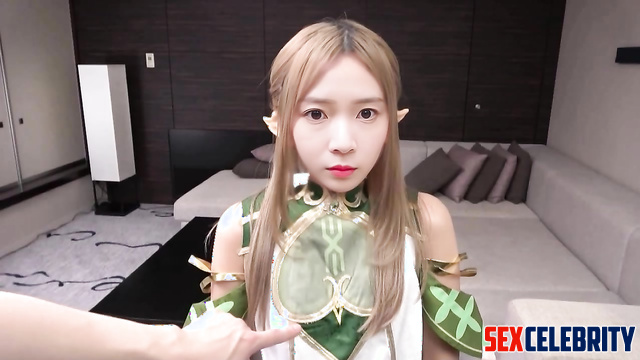 He brought home a forest elf and fucked her (Chen Yao face swap) 陈瑶 智能换脸