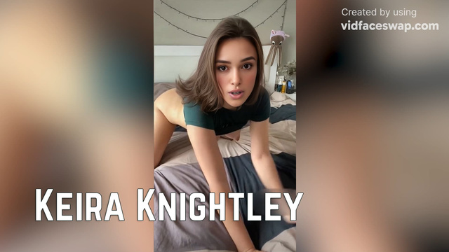 Deepfake Keira Knightley gets a load on a pretty face