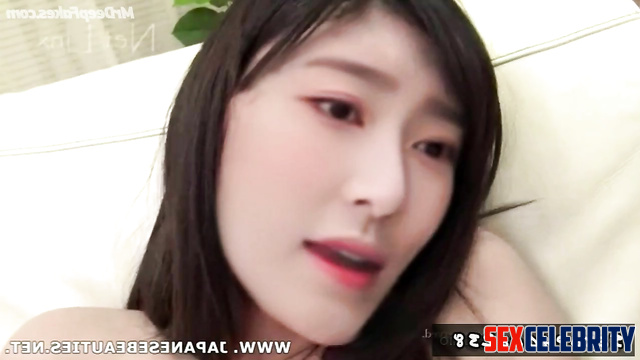 Big dildo makes Minju (김민주) cum hard IZ*ONE 아이즈원 (deepfake 딥페이크)