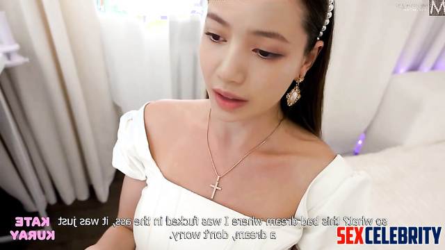 Star in black stockings playing with a big dildo / Lisa (리사 블랙핑크) A.I.