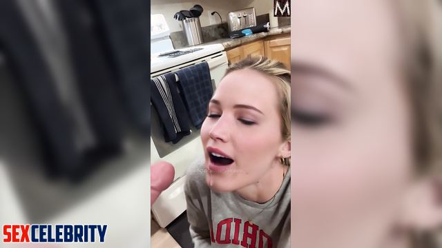Cool sex scenes with Jennifer Lawrence - her stud cuming in her mouth now