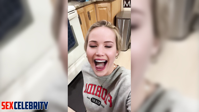 Cool sex scenes with Jennifer Lawrence - her stud cuming in her mouth now