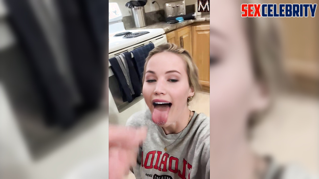 Cool sex scenes with Jennifer Lawrence - her stud cuming in her mouth now
