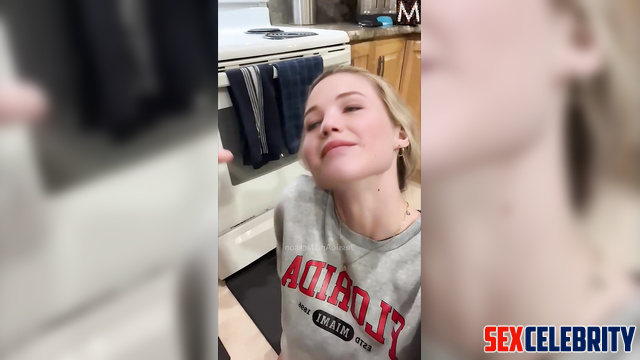 Cool sex scenes with Jennifer Lawrence - her stud cuming in her mouth now