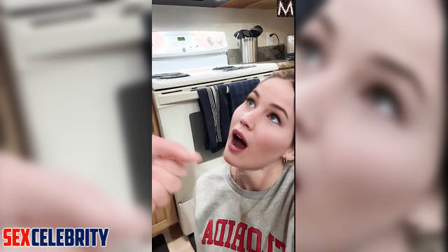 Cool sex scenes with Jennifer Lawrence - her stud cuming in her mouth now