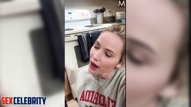 Cool sex scenes with Jennifer Lawrence - her stud cuming in her mouth now