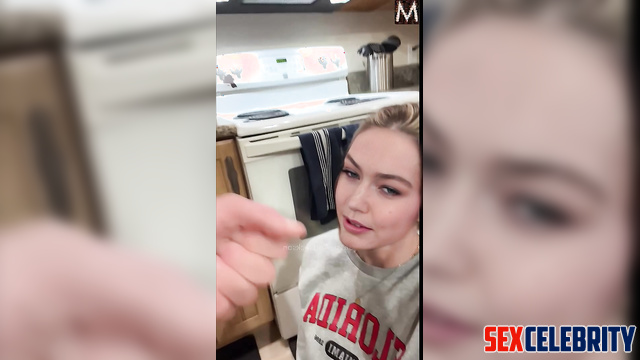 Blonde swallowed your cum with a real pleasure - Gigi Hadid pov fakeapp