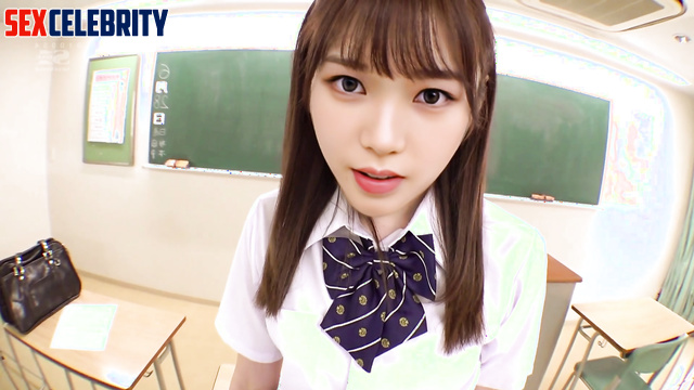 (카리나 에스파) schoolgirl locked herself in the classroom for this, Karina ai