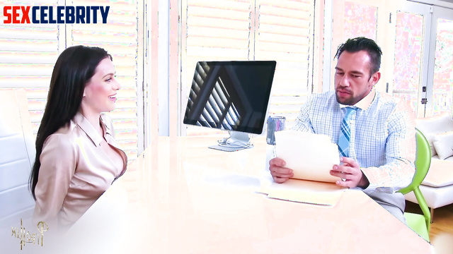 She got her ass licked right at the interview, fake Alexandra Daddario