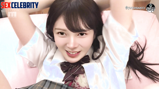 Skinny schoolgirl wants to kick her virginity, fake Giselle (지젤 에스파)