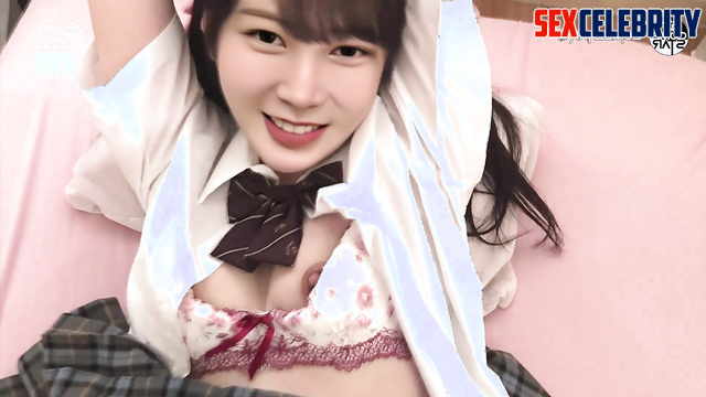 Skinny schoolgirl wants to kick her virginity, fake Giselle (지젤 에스파)