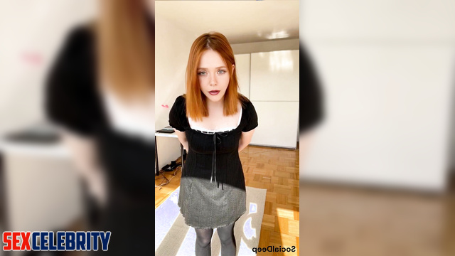 Redhead naughty girl wants to be spanked by you, Elizabeth Olsen fakeapp