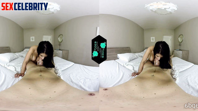 Hot brunette Katy Perry face swap POV VR handjob blowjob and cock riding