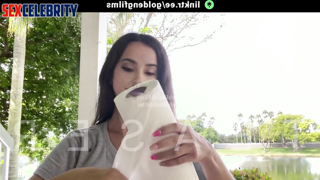 Fake Becky G - She Gets Cum on her Face and Shows it in Public