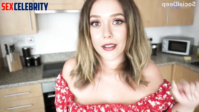 Elizabeth Olsen is so horny and is going to fuck smbd - solo adult tapes