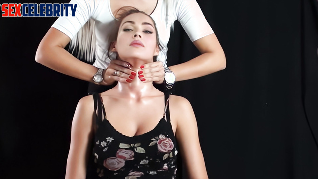 Smothering fetish with brunette beauty Megan Fox (face swap)