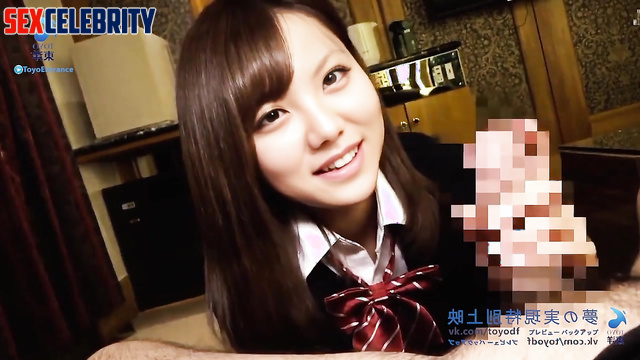 Real fake Tanaka Reina (田中 れいな) Censored Blowjob