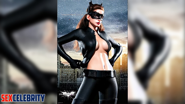 Catwoman with the most beautiful tits ever - Anne Hathaway fakeapp