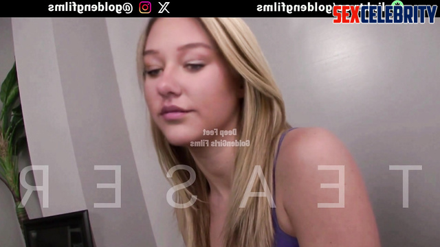 Maddythesillygoose - Pretty Blonde Teen Gives a Really Smooth Footjob (POV) A.I.